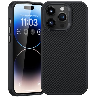 Benks Magnetic Hybrid Armor Pro Kevlar Metal Frame 600D pro iPhone 15 Pro Max black – Zboží Živě