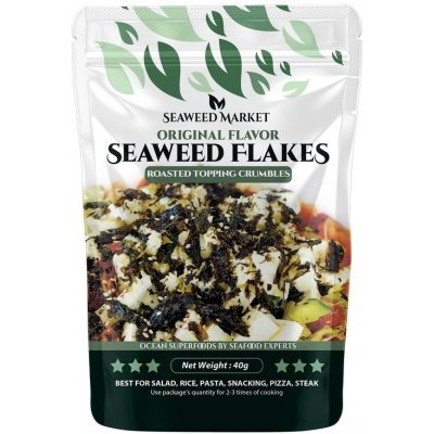 Seaweed Mořské řasy ve formě kousků jako topping do salátů 40 g – Zbozi.Blesk.cz