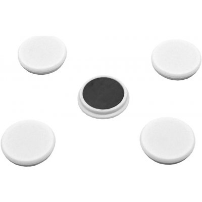 RON Magnety v plastu - průměr 32 mm, 10 ks, bílé – Zbozi.Blesk.cz