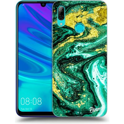 Pouzdro Picasee silikonové Huawei P Smart 2019 - Green Gold černé – Zboží Mobilmania