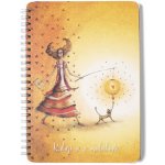 Bobo Kroužkový blok A5 Raduji se z maličkostí linka 50 listů – Zbozi.Blesk.cz