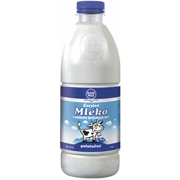 Bohemilk Čerstvé polotučné mléko z podhůří Orlických hor 1 l