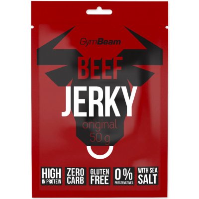 GymBeam Beef Jerky originál 50 g – Zboží Dáma