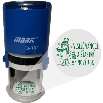 Mark Samonamáčecí razítko Veselé Vánoce 015 oranžová 45mm – Sleviste.cz