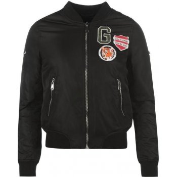 Golddigga MA1 bomber jacket ladies black badge