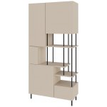 Marckeric Perla knihovna béžová/bílá 84x175x34 cm – Zboží Dáma