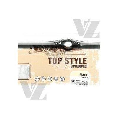 Obálka DL Top style 100 g Mramor White 20ks, Mondi – Zboží Živě