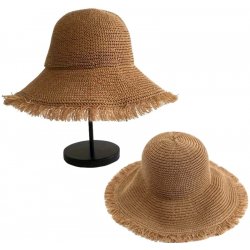 Camerazar elegantní dámský Boho slaměný klobouk pro pláž béžová