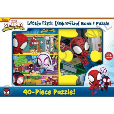 Disney Junior Marvel Spidey and His Amazing Friends: Little First Look and Find Book a Puzzle – Hledejceny.cz