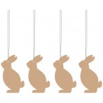 Velikonoční dekorace Deco Hare Cafe Au Lait 4 ks COOEE Design – Hledejceny.cz