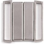 Pro Háčkování Plavkové zapínání šíře 25 mm kovové, nikl – Zboží Dáma