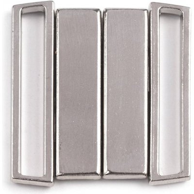 Pro Háčkování Plavkové zapínání šíře 25 mm kovové, nikl – Zboží Dáma