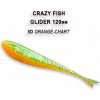 Návnada a nástraha Crazy Fish Glider 12 cm 5D Orange-chart 6 ks