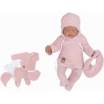 Z&Z 5-dílná kojenecká soupravička pletená do porodnice růžová bílá – Zboží Mobilmania