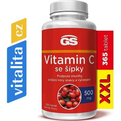 GS Vitamín C se šípky 365 tablet – Hledejceny.cz