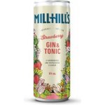 Millhill´s gin & tonic strawberry 6% 0,25 l (plech) – Zboží Dáma
