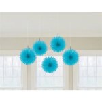 Dekorační rozeta světle modrá 15 cm – Zboží Dáma