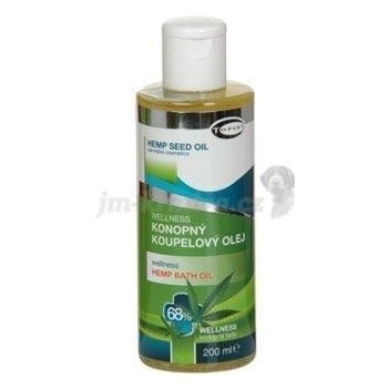 Topvet Wellness konopný koupelový olej 68% 200 ml