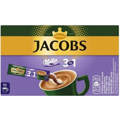 Jacobs 3v1 Milka 10 x 18 g 180 g – Zboží Mobilmania