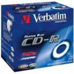 Verbatim CD-R 700MB 52x, Super AZO, jewel, 10ks (43327) – Zboží Mobilmania