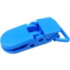 Řetízek na dudlíky Ideal plastový klip na dudlík 40 x 15 mm modrá