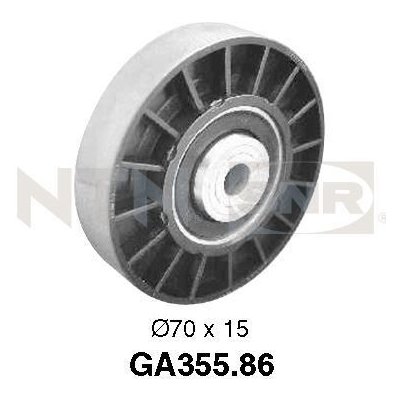 Vratná/vodicí kladka, klínový žebrový řemen SNR GA355.86 – Zboží Mobilmania