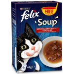 Felix Soup Lahodný výběr s hovězím s kuřetem s jehněčím 6 x 48 g – Hledejceny.cz