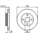 BOSCH brzdový kotouč 0 986 478 438 – Sleviste.cz