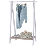 DOCHTMANN Montessori dětský věšák na oblečení bílý 70 x 110 x 38 cm – Zboží Dáma