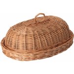 ČistéDřevo Proutěná ošatka na pečivo s víkem – Zboží Mobilmania
