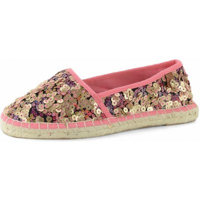Tamaris Espadrilky s pajetkami růžové 1-24650-20 – Zboží Dáma