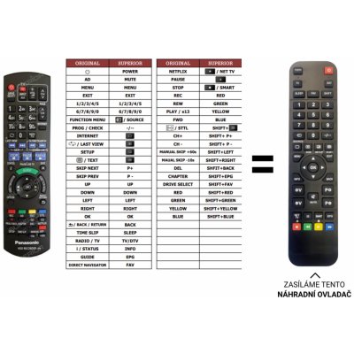 Dálkový ovladač Predátor Panasonic DMR-HWT130 – Hledejceny.cz