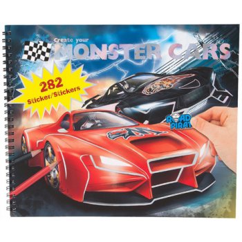 Omalovánka Monster Cars 282 samolepek