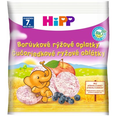 HiPP BIO Borůvkové rýžové oplatky 30 g – Zbozi.Blesk.cz
