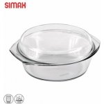 SIMAX pekáč kulatý s víkem 3,7 l 2,50 + 1,20 – Sleviste.cz