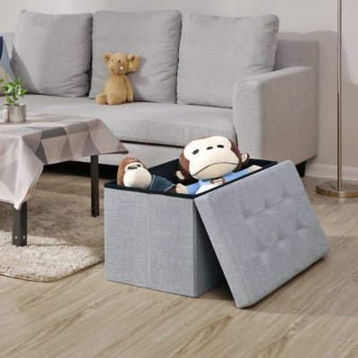 Goleto Skládací box 76 x 38 x 38 cm světle šedá – Hledejceny.cz