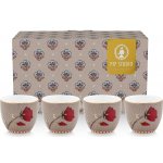 Pip Studio kalíšek na vejce Blooming Tales Fantasy khaki sada 51 011 047 4ks – Zboží Dáma
