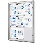 A-Z Reklama CZ Vitrína interier-exterier SCS9xA4 pro prospekty 9xA4 - Stříbrná – Zboží Dáma