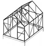 Lanit Plast náhradní prosklení pro skleník LANITPLAST PLUGIN 6x8 PC 4 mm LG3053 – Zboží Dáma