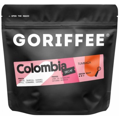 Goriffee Tumbaga Decaf zrnková 250 g – Hledejceny.cz