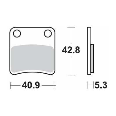 Brzdové destičky SBS parkovací brzda HONDA NC 750 X DCT rok 14-19 – Hledejceny.cz