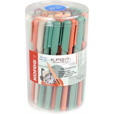 Kuličkové pero Kores K0 Pen Vintage, modrý gel, mix barev