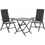 LIVARNO Sada hliníkového zahradního nábytku Houston/Toronto, 3dílná, šedá – Hledejceny.cz