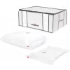 Úložný box Compactor úložný box na oblečení Life 65 x 26.5 x 26.5 cm černá bílá