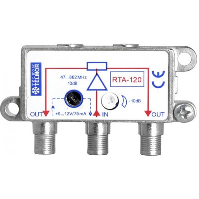 Rozbočovač TV RTA 120 TELMOR (aktivní).