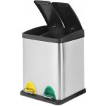 Jago Odpadkový koš pedálový nerezová ocel 2 x 8 L JG87842 – Hledejceny.cz