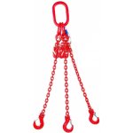SVX Řetězový závěs oko-3 háky tř 80 se zkracovačem (2,5 m, 2360/1700 kg, 6 mm, červená) 2,5 m, 2360/1700 kg, 6 mm, červená – Sleviste.cz