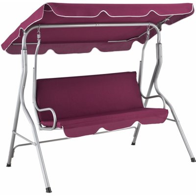 Juskys Zahradní houpačka Cecina bordó – Zboží Dáma