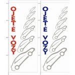 AHProfi Vlajka OJETÉ VOZY - bílá, červený nápis - 125210050Č – Hledejceny.cz