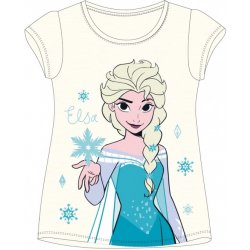 DÍVČÍ tričko DISNEY FROZEN ELSA krémové